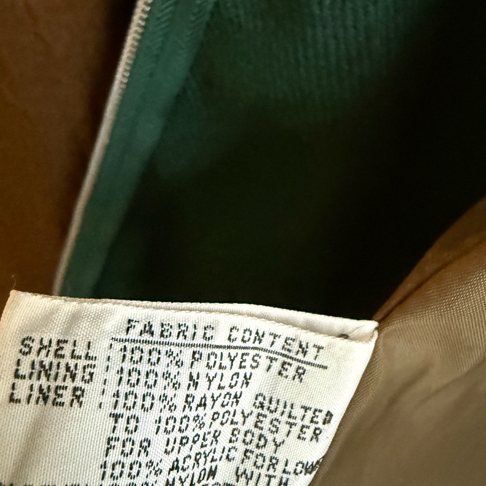 Vintage J. Gallery Petite Brown Trench Coat Removable Liner Made in Korea Size 2 - Picture 8 of 12